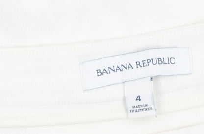 Banana Republic Women’s White Striped Shift Dress Size 8