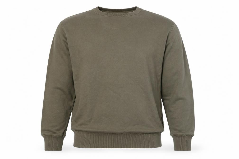 Mens UK Size L French Connection Green Pullover Sweatshirt
