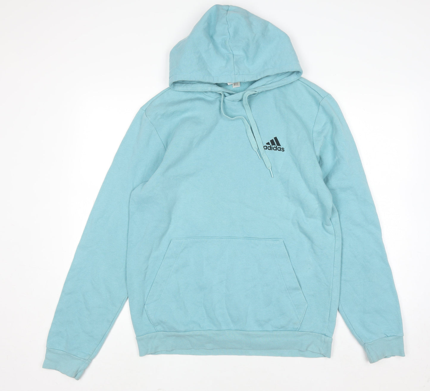 Mens UK Size M adidas Blue Pullover Hoodie