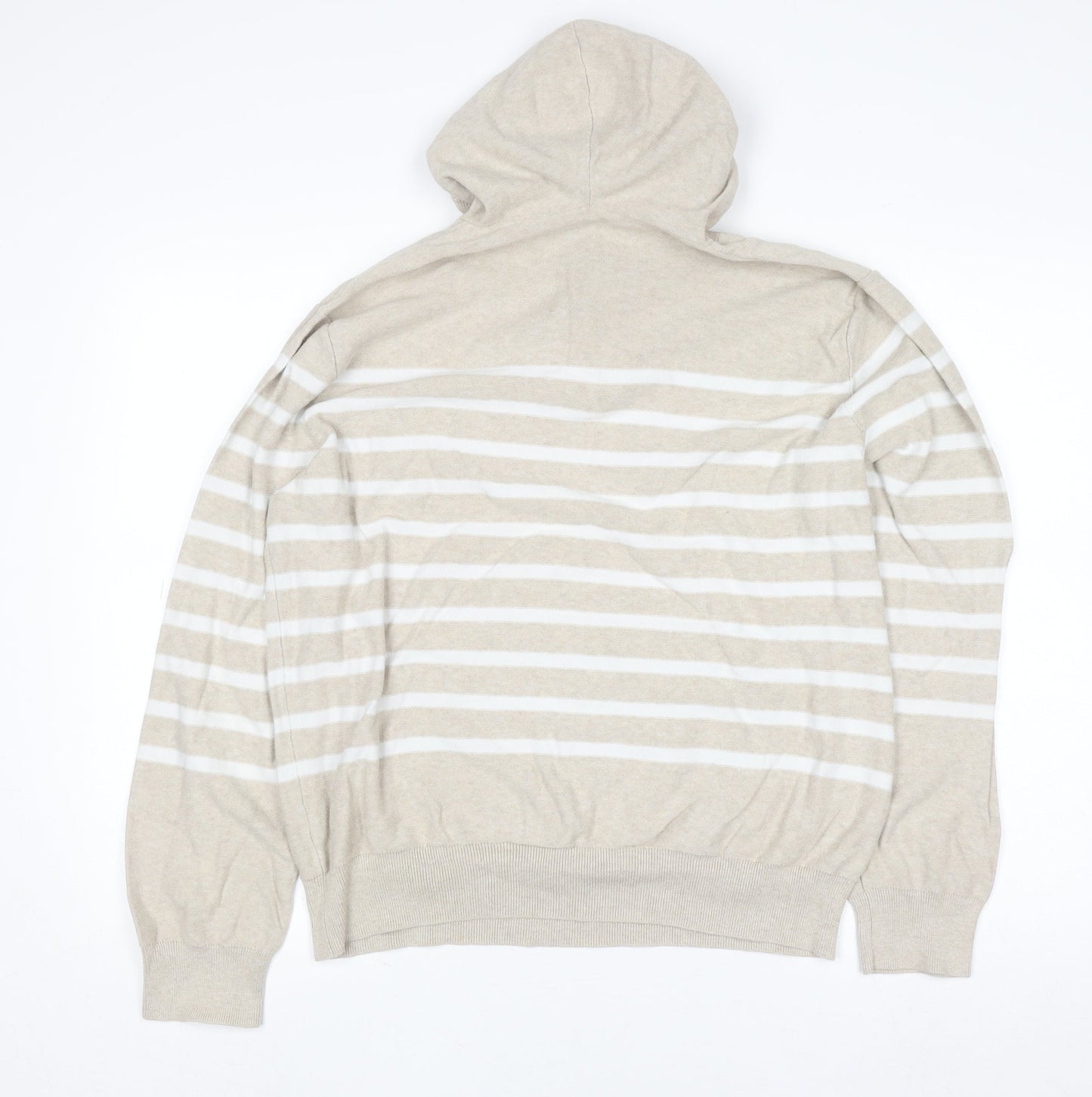 Womens UK Size L J.CREW Beige Henley Hoodie