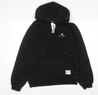 Mens UK Size XL Champion Black Pullover Hoodie