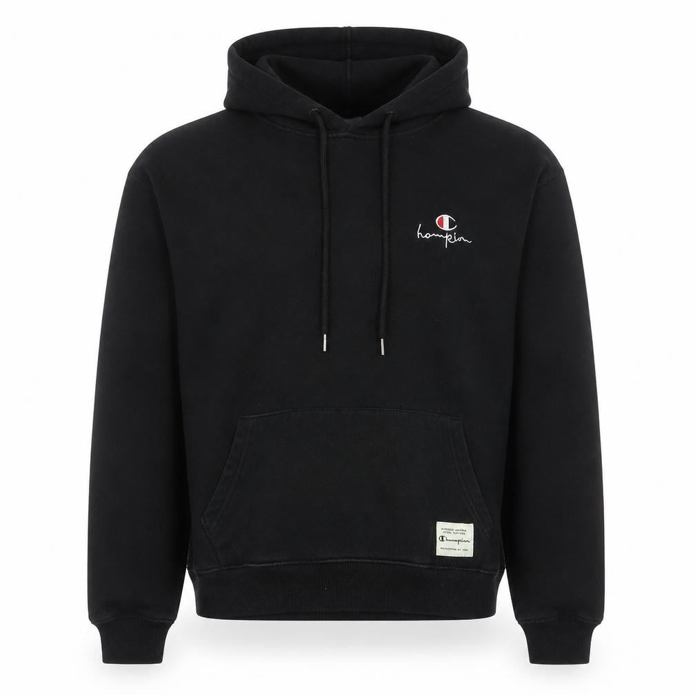 Mens UK Size XL Champion Black Pullover Hoodie