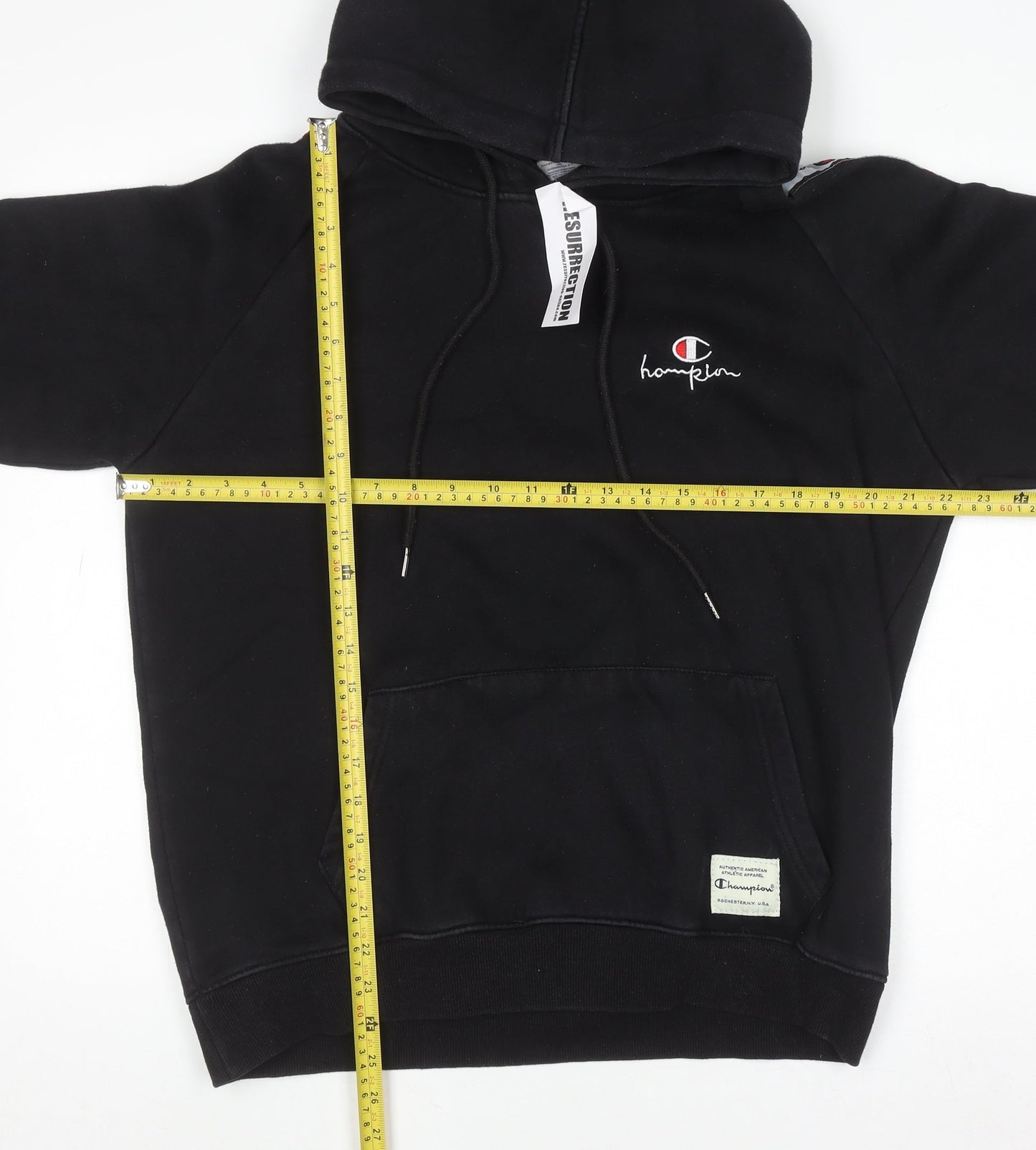 Mens UK Size XL Champion Black Pullover Hoodie
