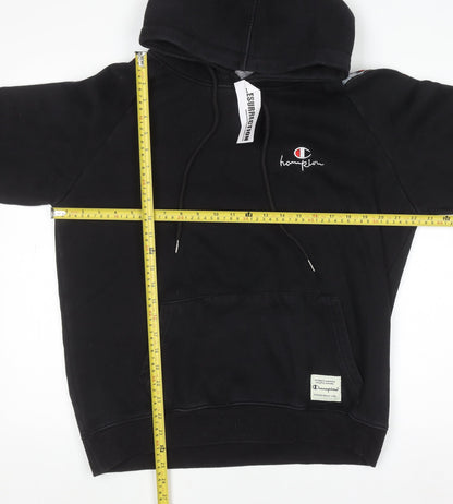 Mens UK Size XL Champion Black Pullover Hoodie