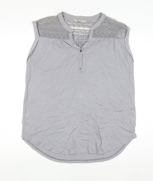 Womens UK Size 14 Marks and Spencer Grey Basic Blouse