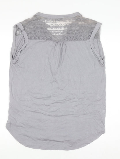 Womens UK Size 14 Marks and Spencer Grey Basic Blouse