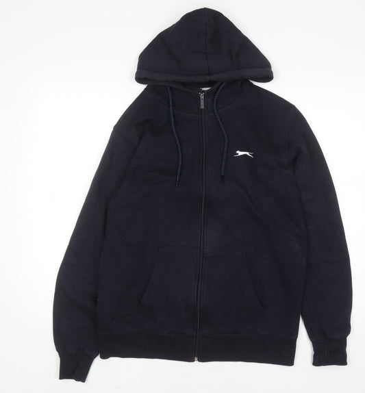 Mens UK Size M Slazenger Black Full Zip Hoodie