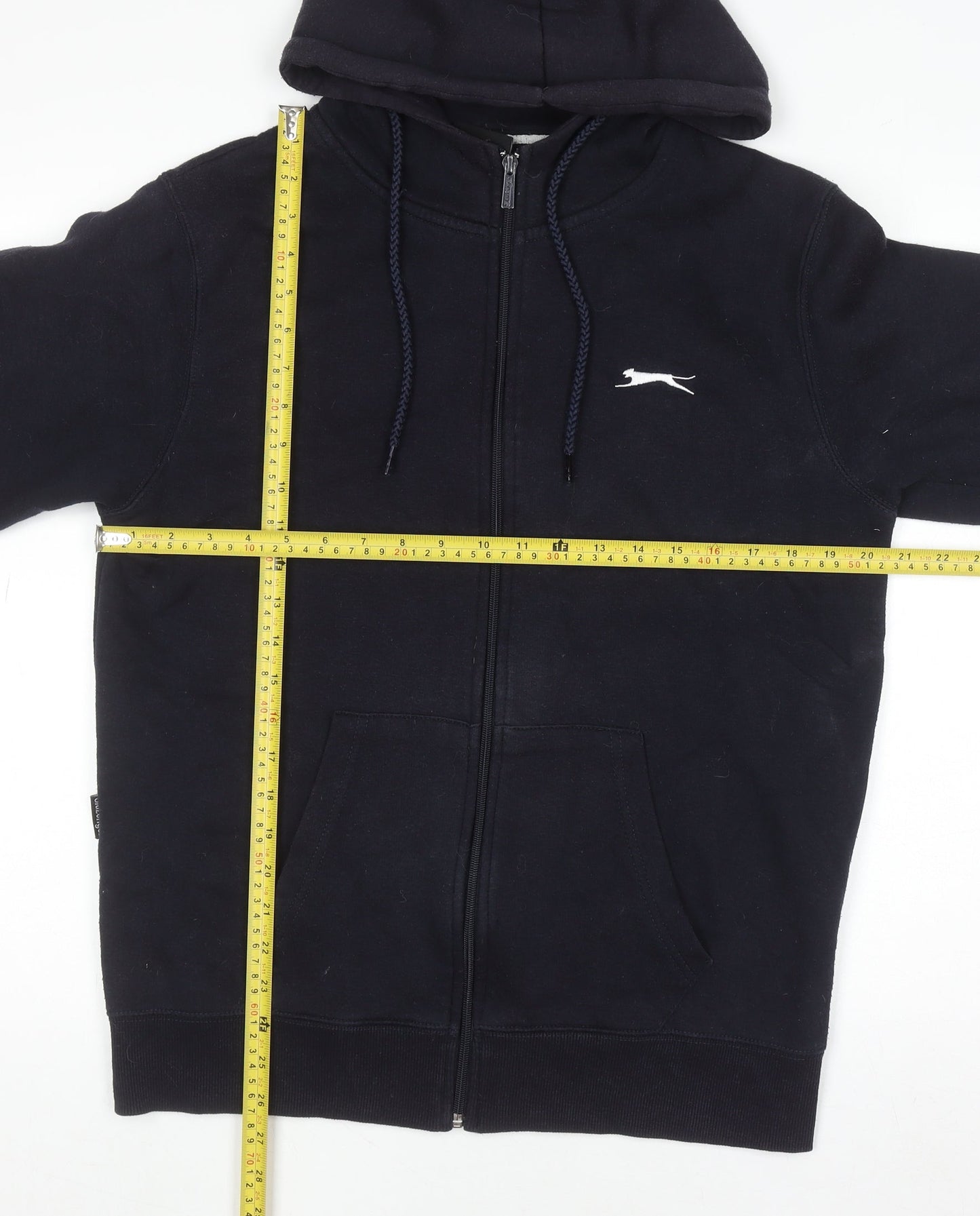 Mens UK Size M Slazenger Black Full Zip Hoodie
