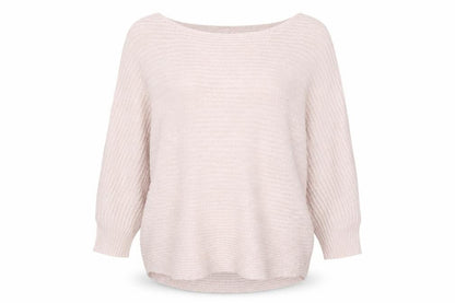 Phase Eight Women Beige L Knit Boat Neck Pullover Jumper