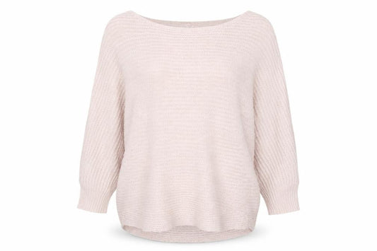 Phase Eight Women Beige L Knit Boat Neck Pullover Jumper