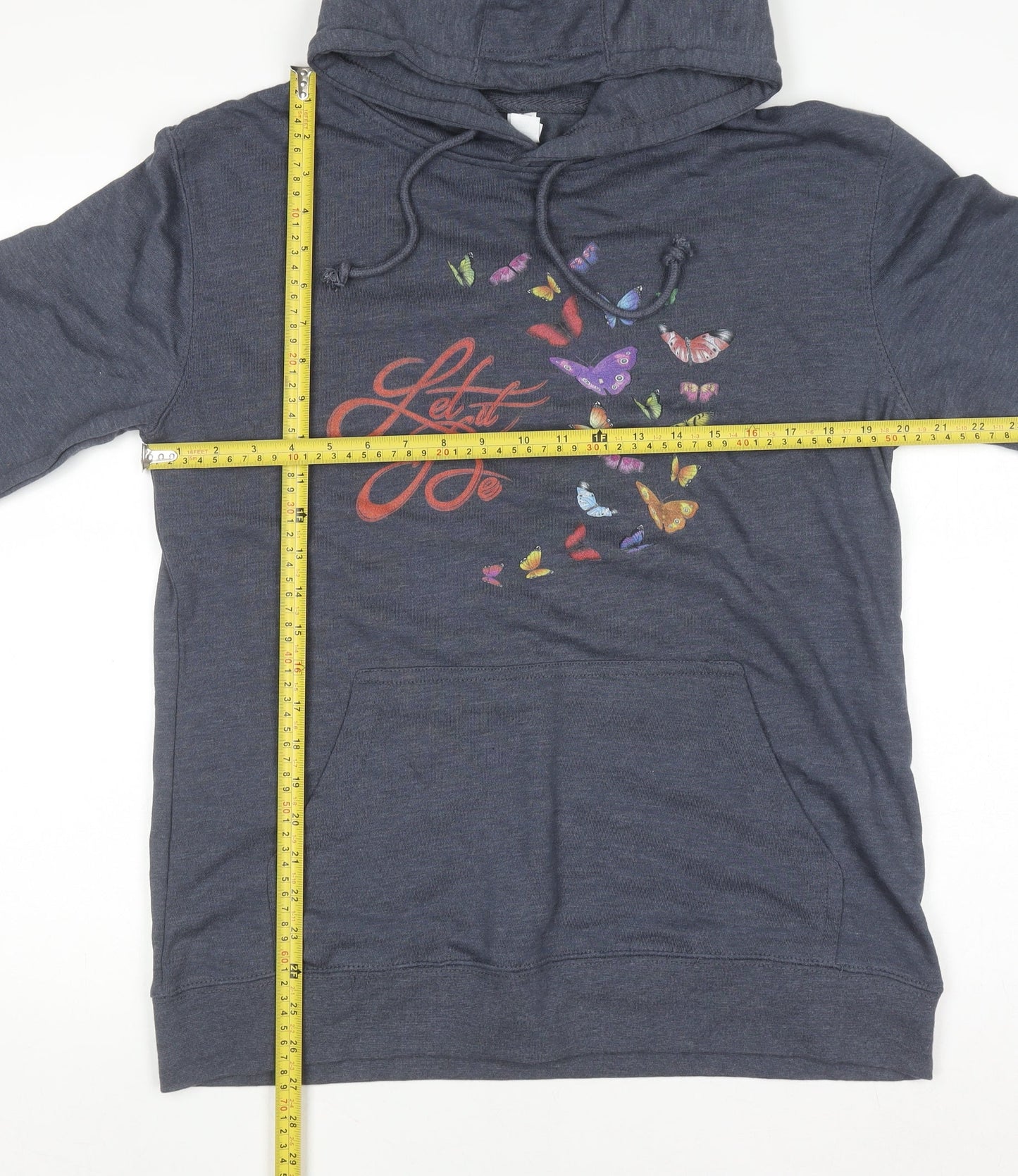 Womens UK Size 2XL Lane Seven Blue Pullover Hoodie