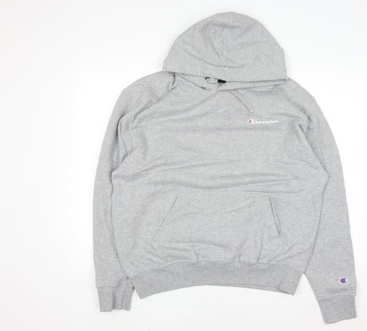 Mens UK Size L Champion Grey Pullover Hoodie