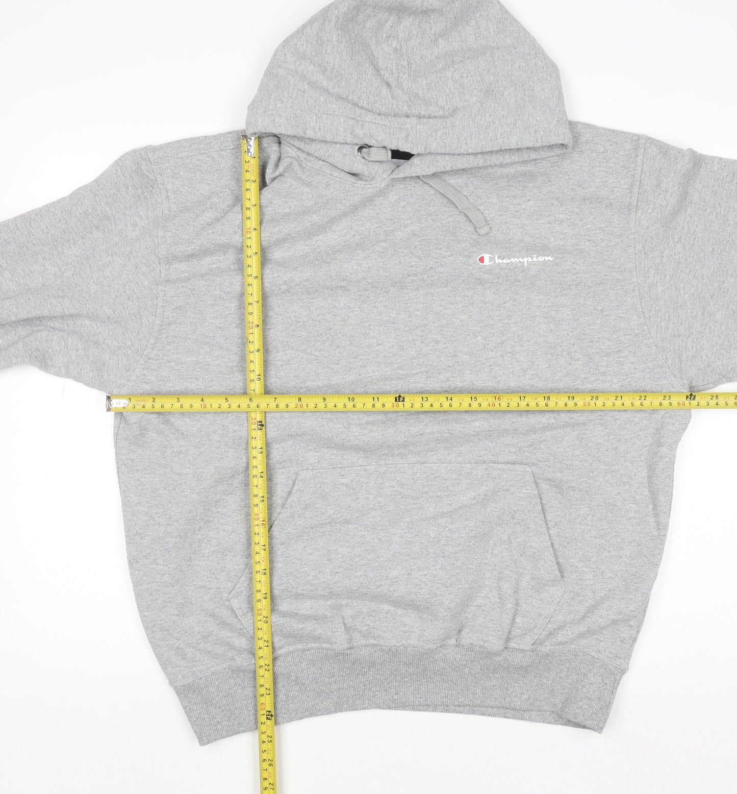 Mens UK Size L Champion Grey Pullover Hoodie
