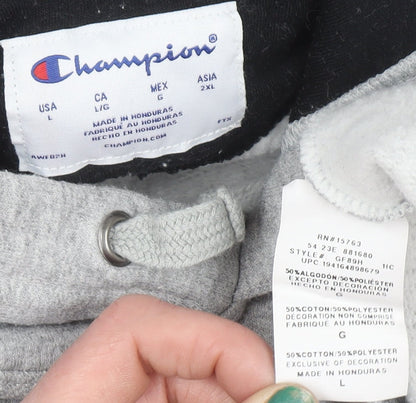 Mens UK Size L Champion Grey Pullover Hoodie