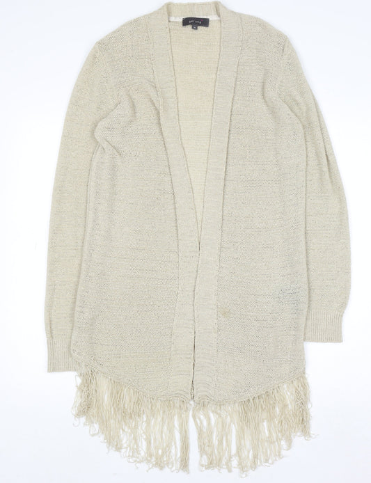 Womens UK Size 10 Marks and Spencer Beige Cardigan Jumper