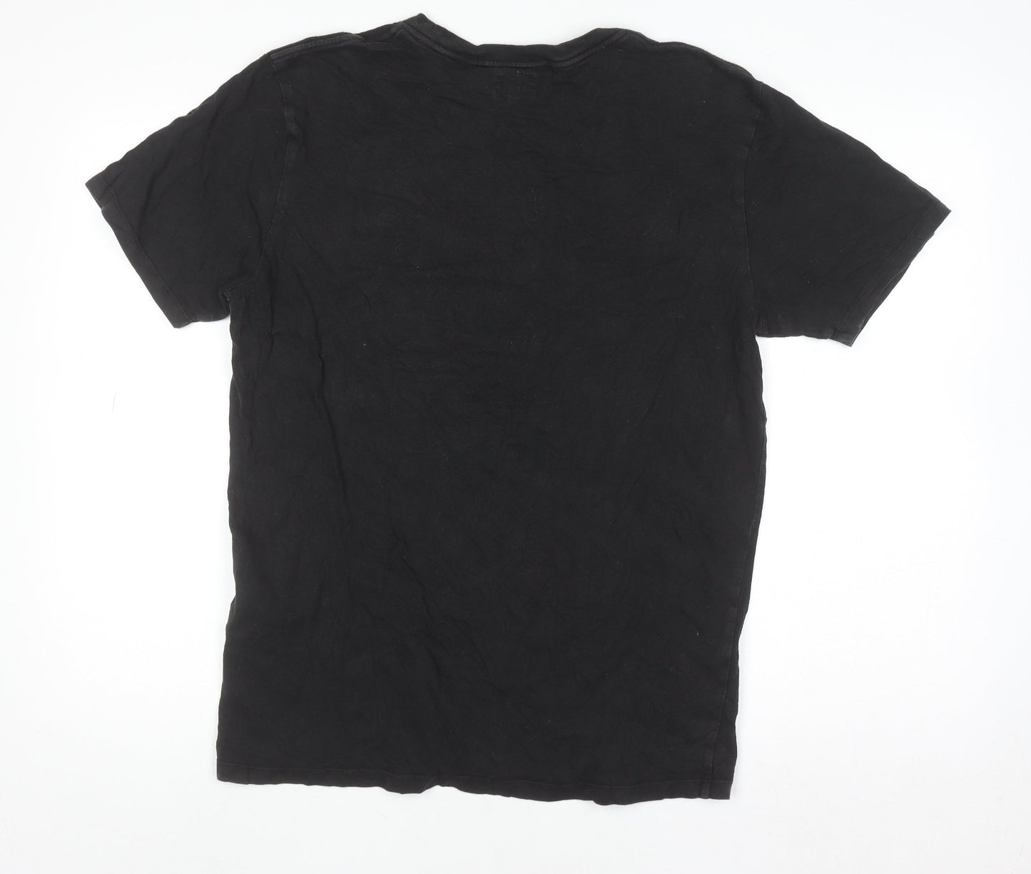 Levi's Men's Black Cotton Crew Neck Short Sleeve Regular Fit T-Shirt M