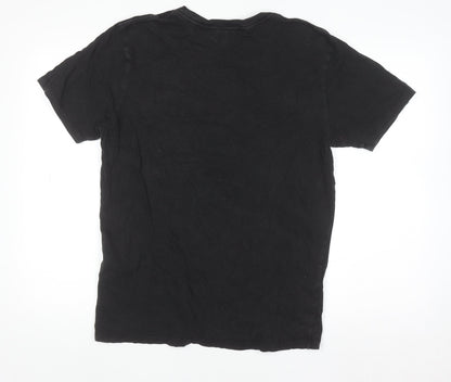 Levi's Men's Black Cotton Crew Neck Short Sleeve Regular Fit T-Shirt M