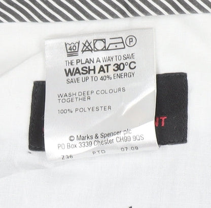 Marks and Spencer Men's Black 38x29 Crease Resistant Dress Pants