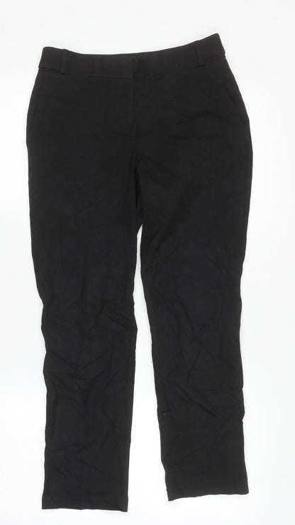 Womens UK Size 6R NEXT Slim Fit Dress Pants Black Trousers