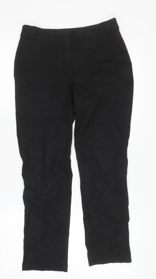 Womens UK Size 6R NEXT Slim Fit Dress Pants Black Trousers