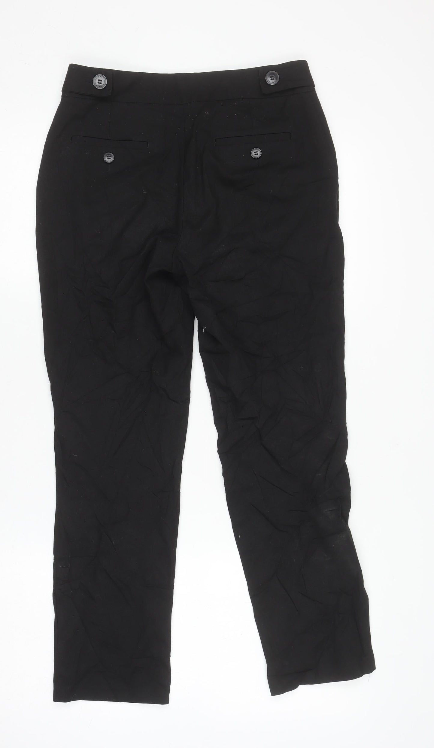 Womens UK Size 6R NEXT Slim Fit Dress Pants Black Trousers