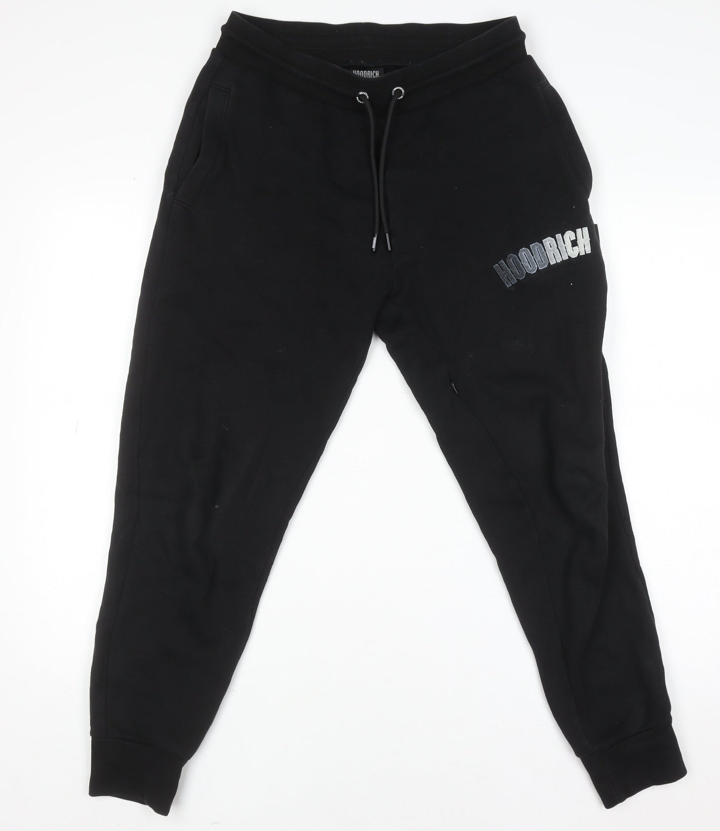 Mens UK Size S Hoodrich Regular Fit Jogger Black Trousers