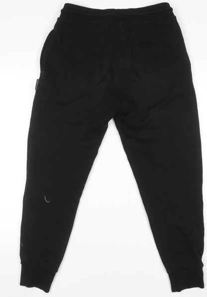Mens UK Size S Hoodrich Regular Fit Jogger Black Trousers