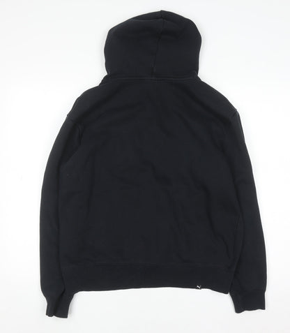 Mens UK Size M PUMA Black Pullover Hoodie