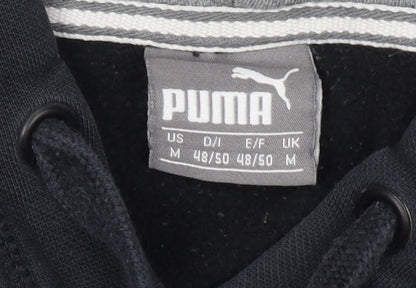 Mens UK Size M PUMA Black Pullover Hoodie