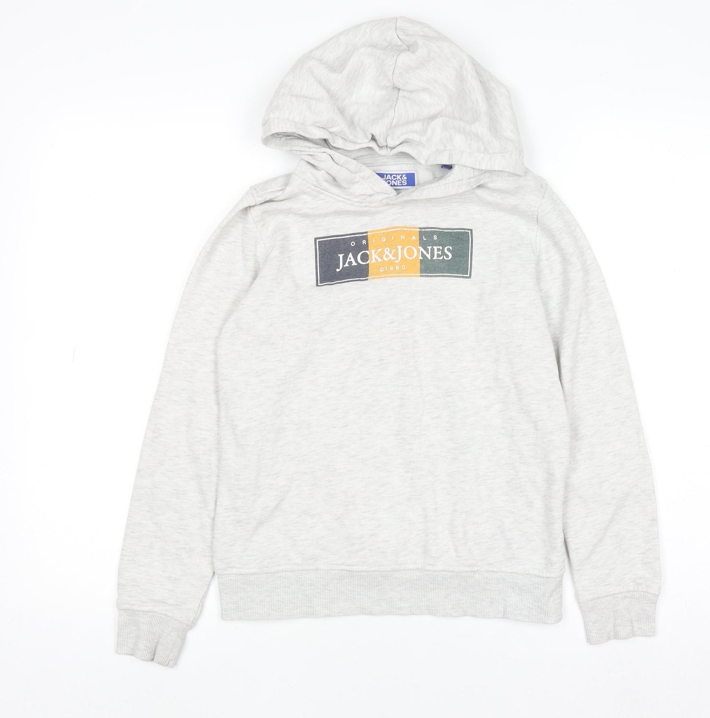 Boys UK Size 12 Years JACK & JONES Grey Pullover Hoodie