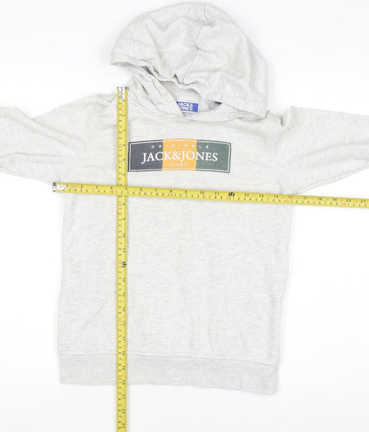 Boys UK Size 12 Years JACK & JONES Grey Pullover Hoodie