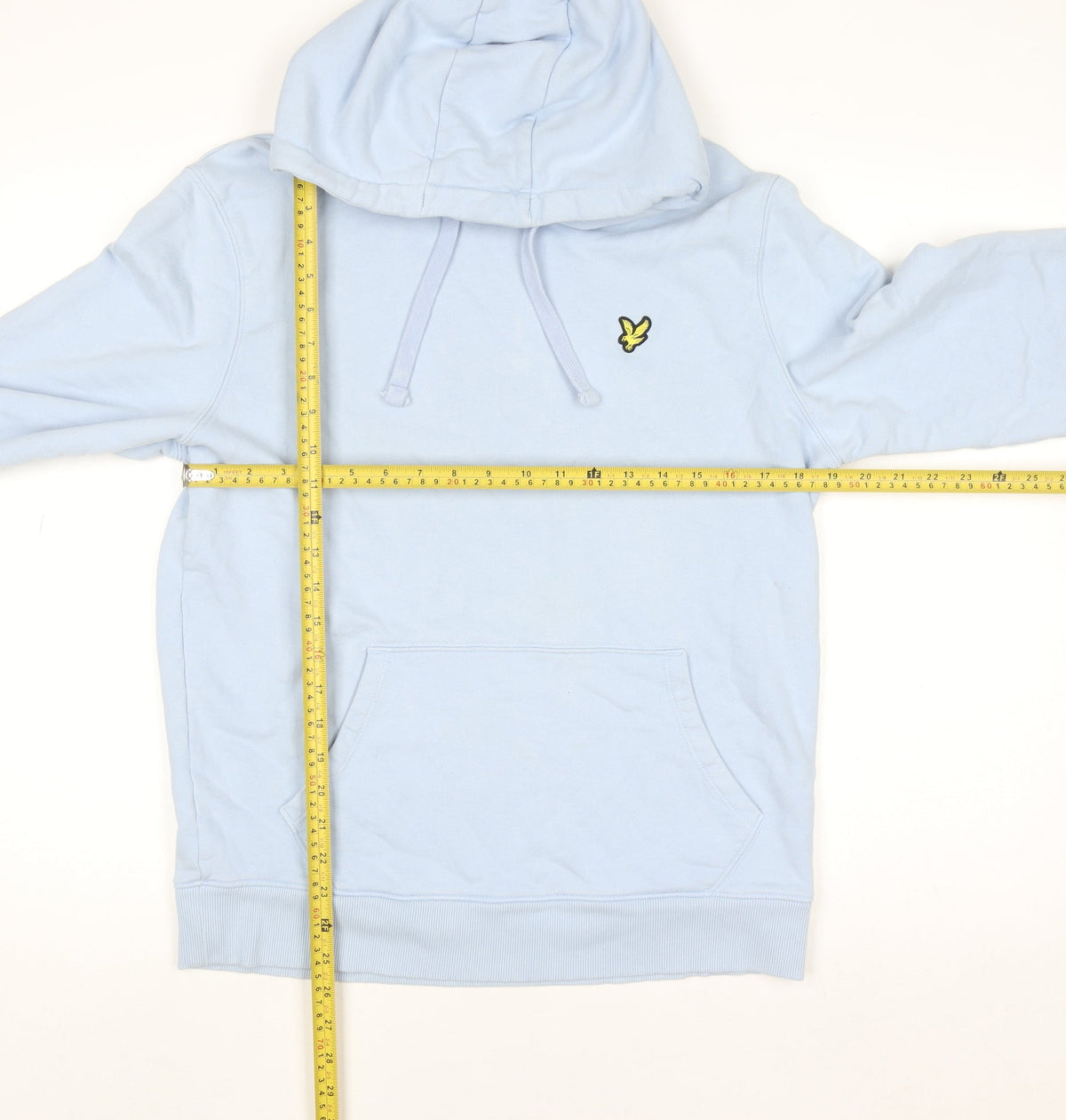 Mens UK Size M Lyle & Scott Blue Pullover Hoodie