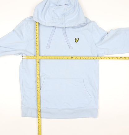 Mens UK Size M Lyle & Scott Blue Pullover Hoodie
