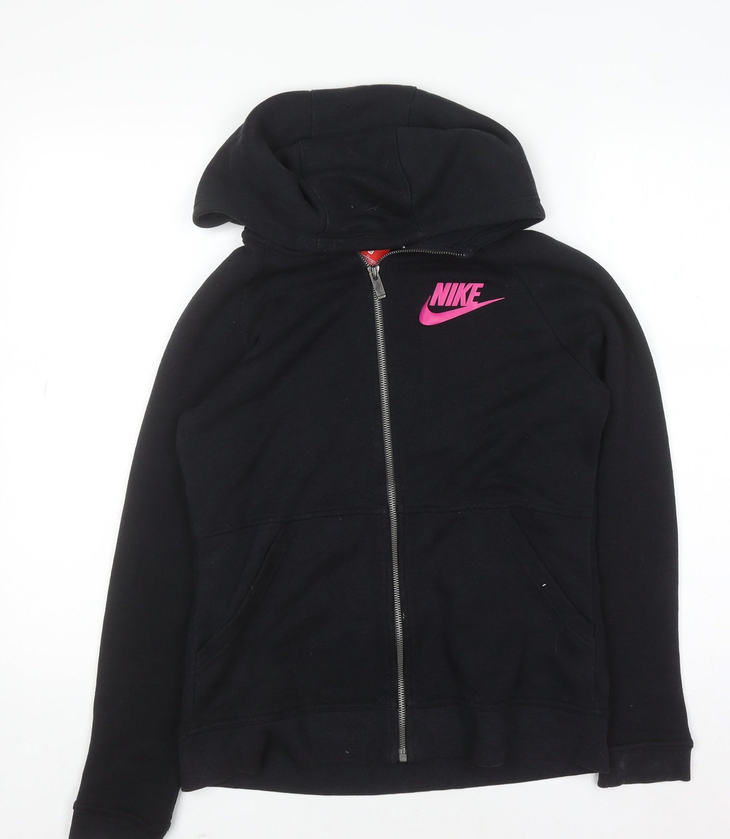 Teens UK Size XL Nike Black Full Zip Hoodie