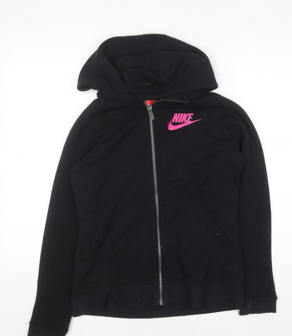 Teens UK Size XL Nike Black Full Zip Hoodie