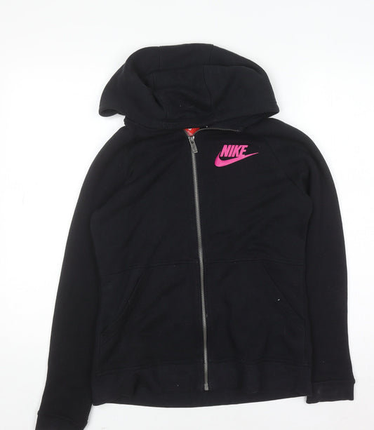 Teens UK Size XL Nike Black Full Zip Hoodie
