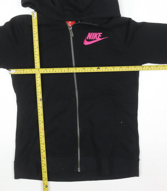 Teens UK Size XL Nike Black Full Zip Hoodie