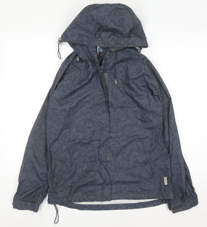 Trespass Womens Grey Waterproof Hooded Rain Coat XS