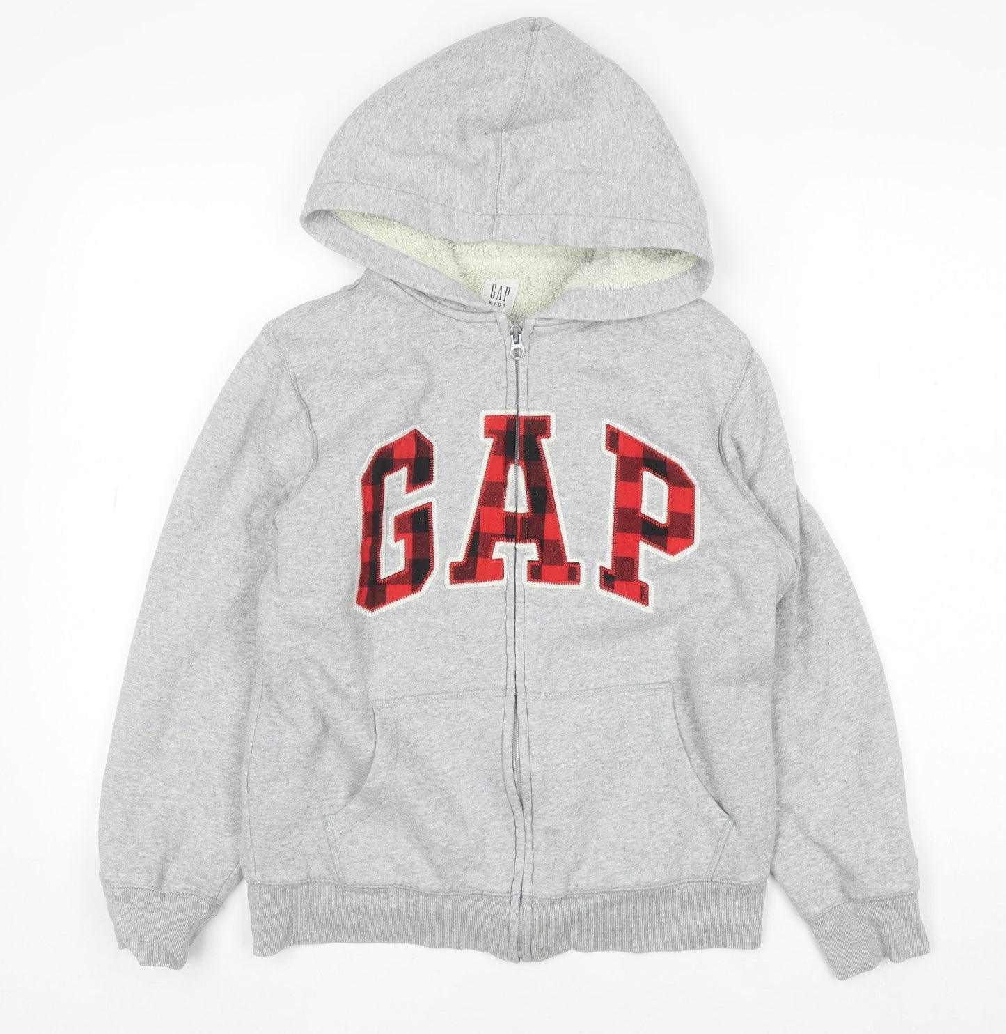 Boys UK Size 12-13 Years Gap Grey Full Zip Hoodie