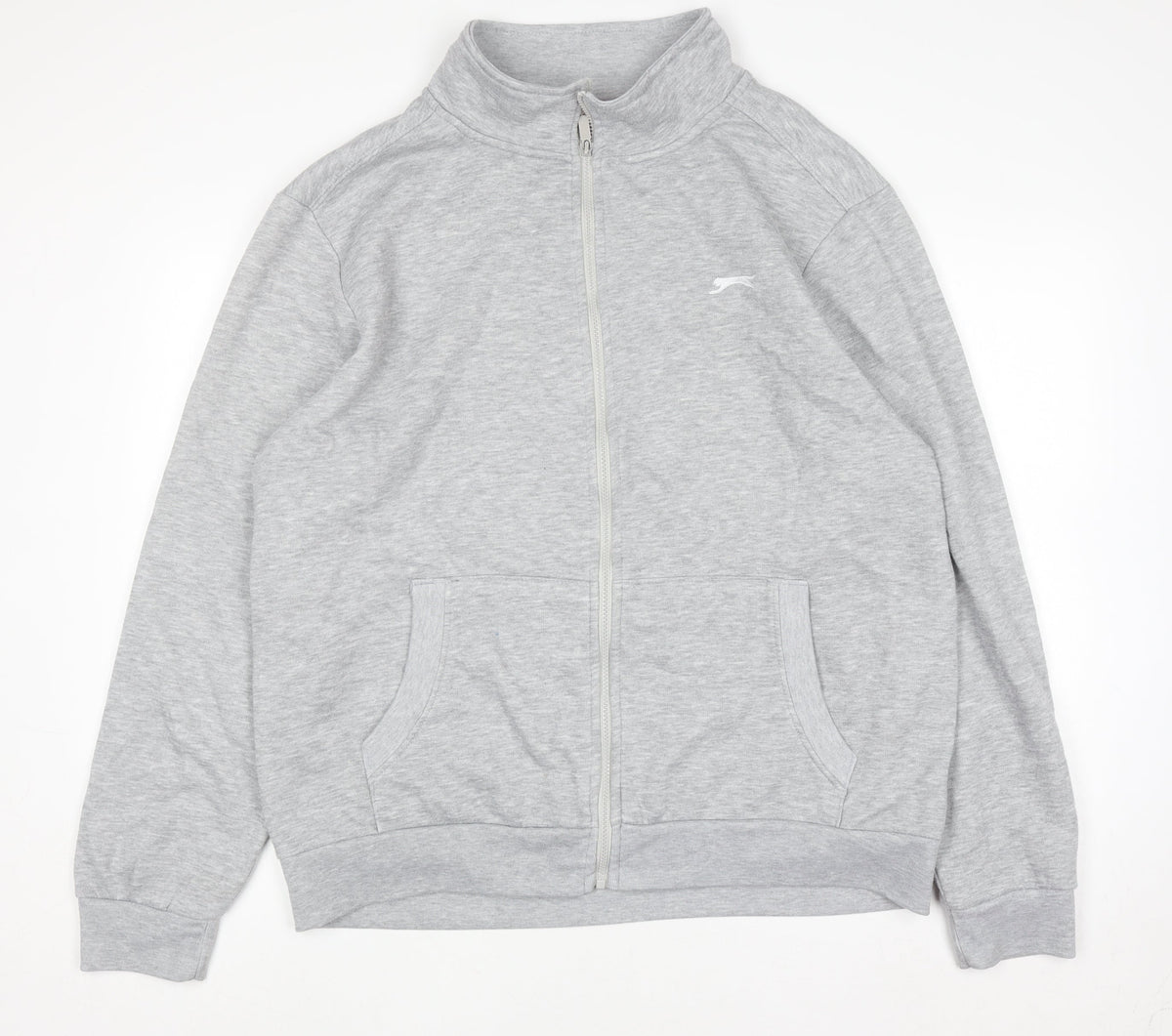 Mens UK Size 2XL Slazenger Grey Full Zip Sweatshirt