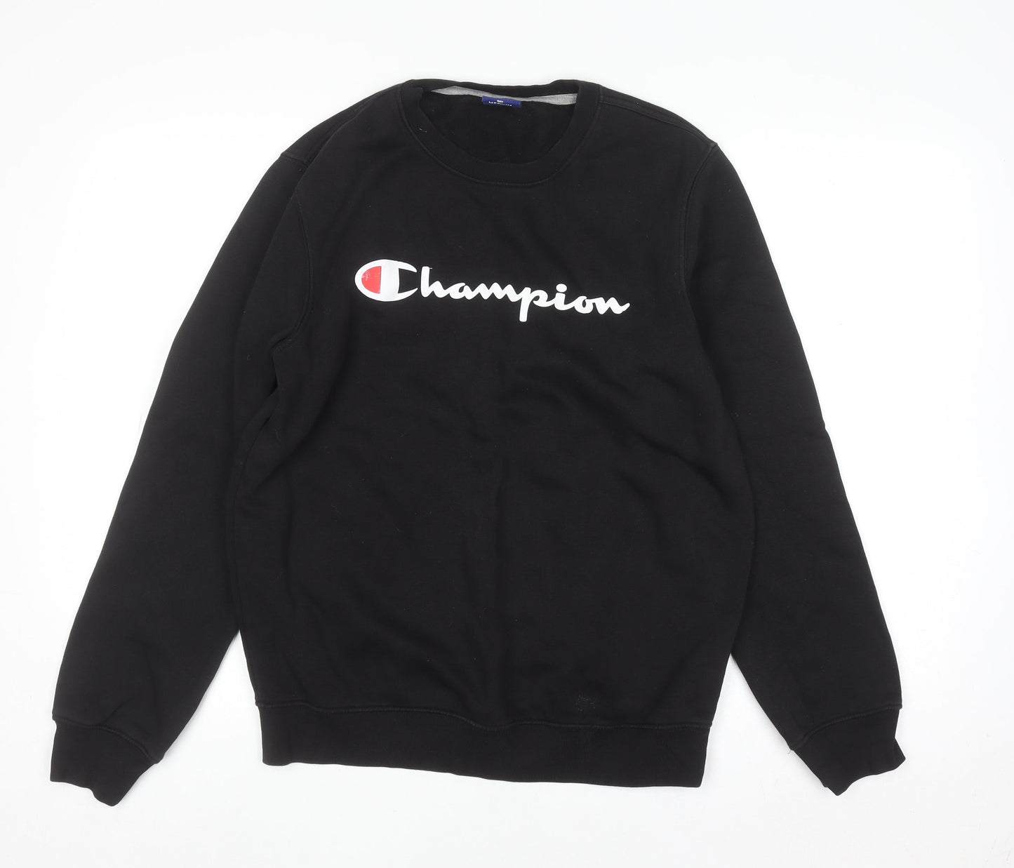 Mens UK Size M Champion Black Pullover Sweatshirt