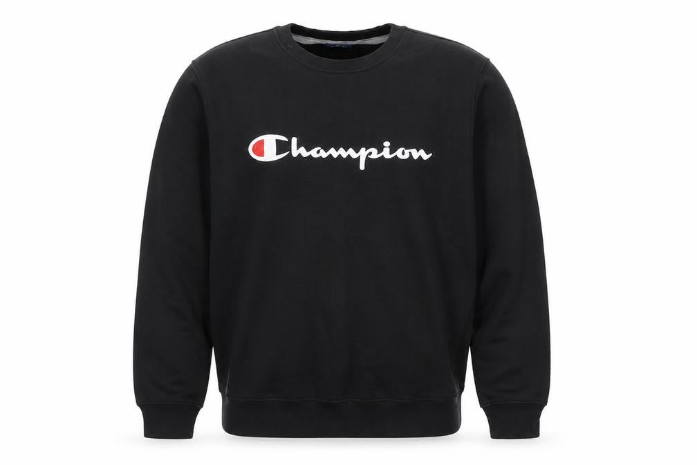 Mens UK Size M Champion Black Pullover Sweatshirt