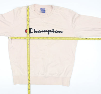 Womens UK Size L Champion Beige Pullover Sweatshirt