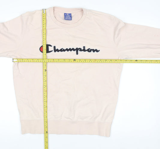Womens UK Size L Champion Beige Pullover Sweatshirt