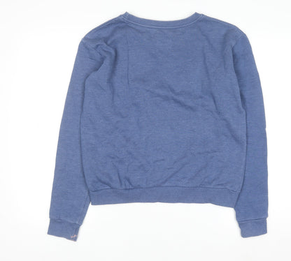 Womens UK Size S Cotton On Blue Pullover Sweatshirt