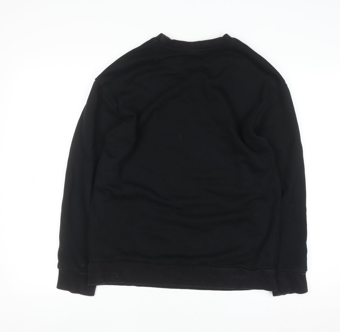 Womens UK Size M Street Fashion Black Pullover Sweatshirt