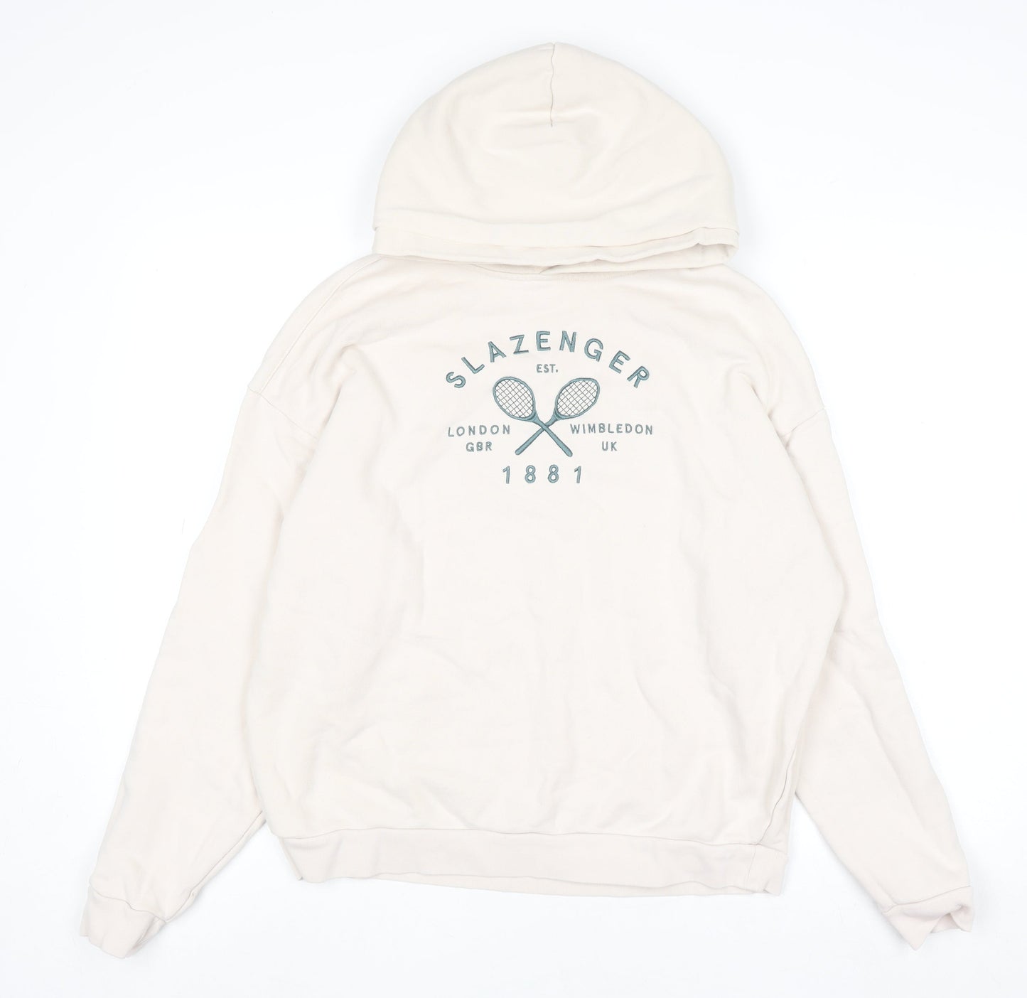 Womens UK Size 10 Slazenger Beige Pullover Hoodie