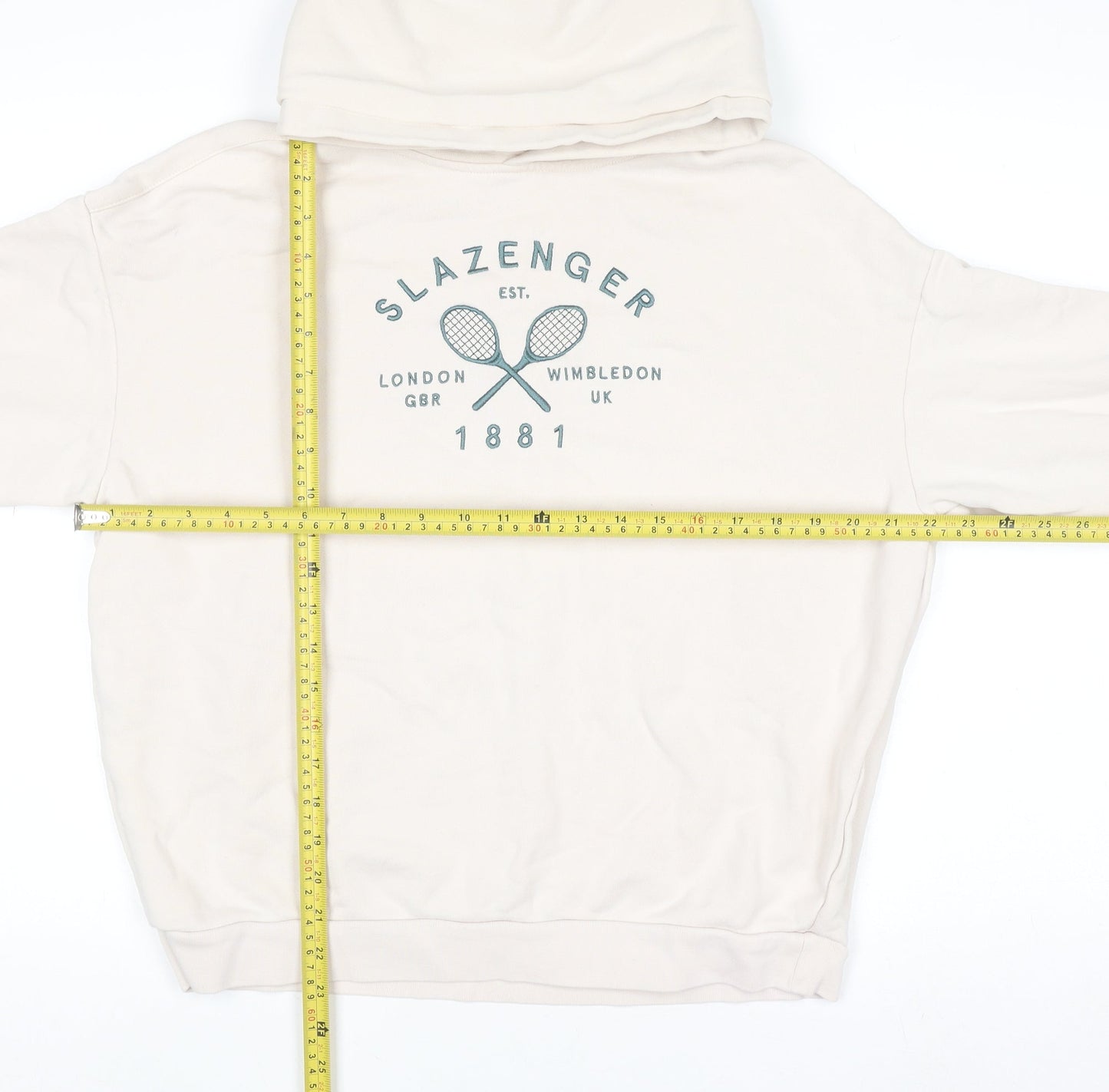 Womens UK Size 10 Slazenger Beige Pullover Hoodie