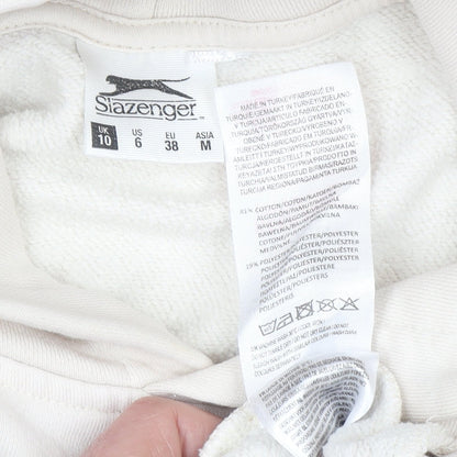 Womens UK Size 10 Slazenger Beige Pullover Hoodie