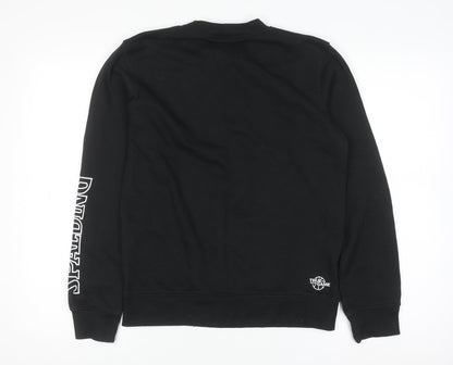 Spalding Boys Black 13-14 Years Pullover Sweatshirt Crew Neck Long Sleeve